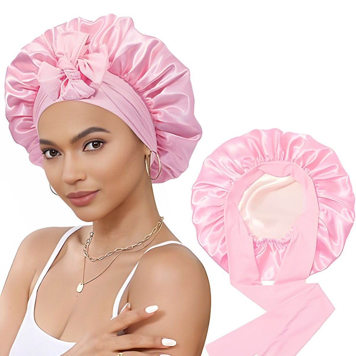 BLWOENS - Gorra de dormir Mujers - Rosa