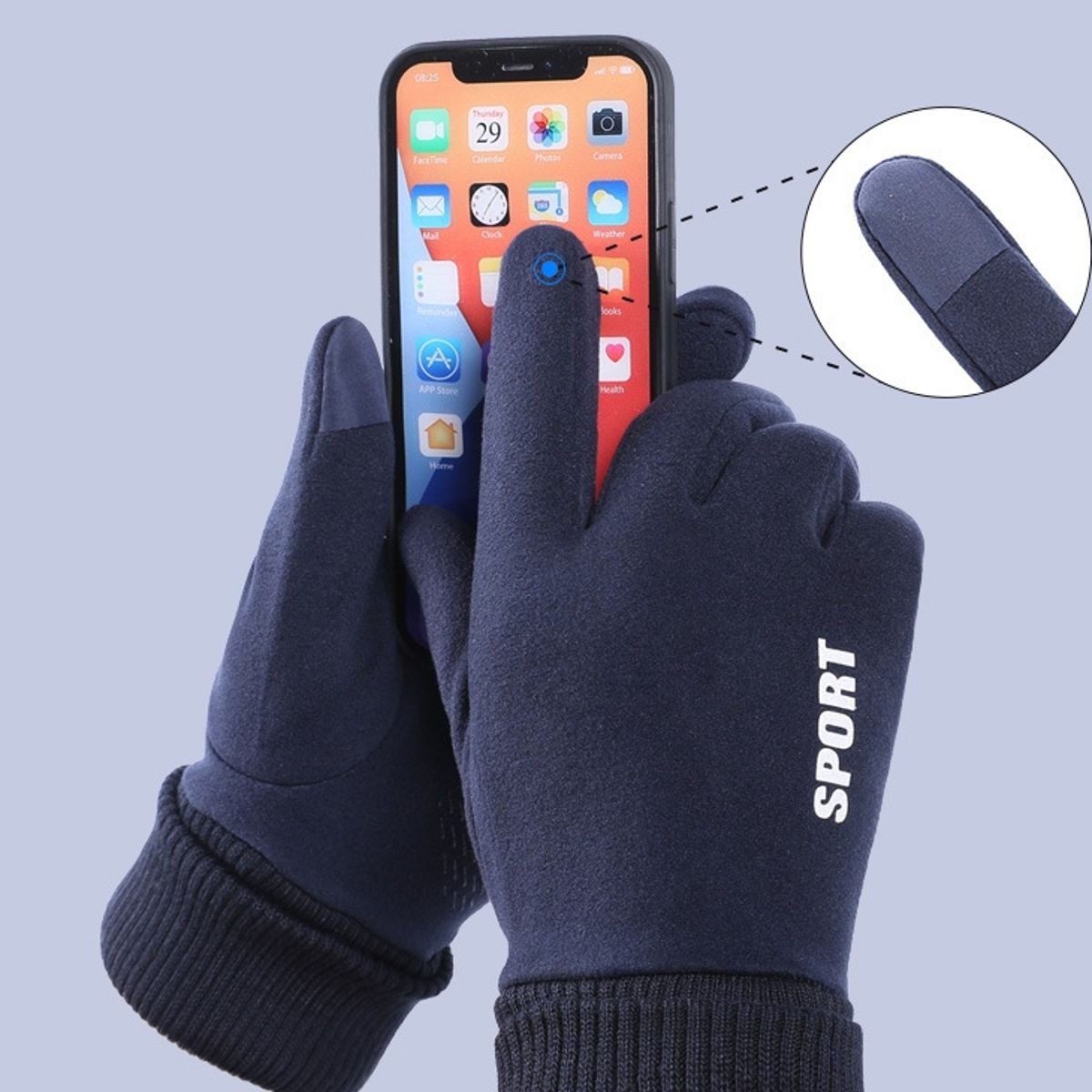 BLWOENS - Guantes Mujer - Azul