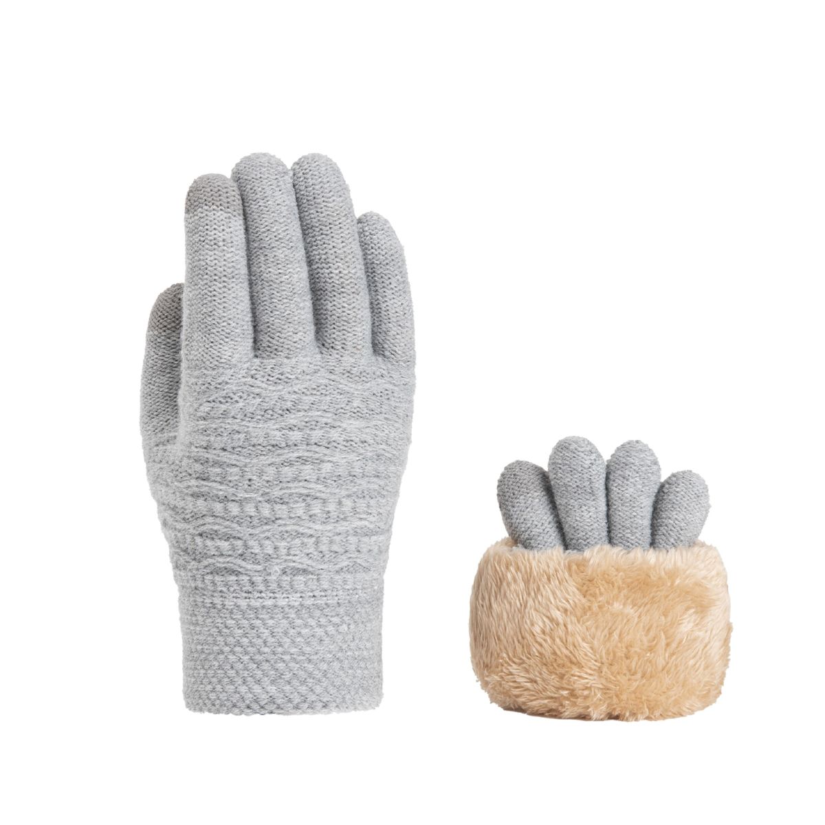 BLWOENS - Guantes Mujer - Gris
