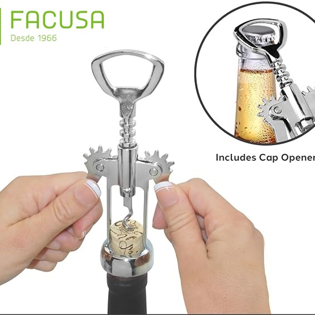 FACUSA - Sacacorcho Acero Inoxidable Facusa