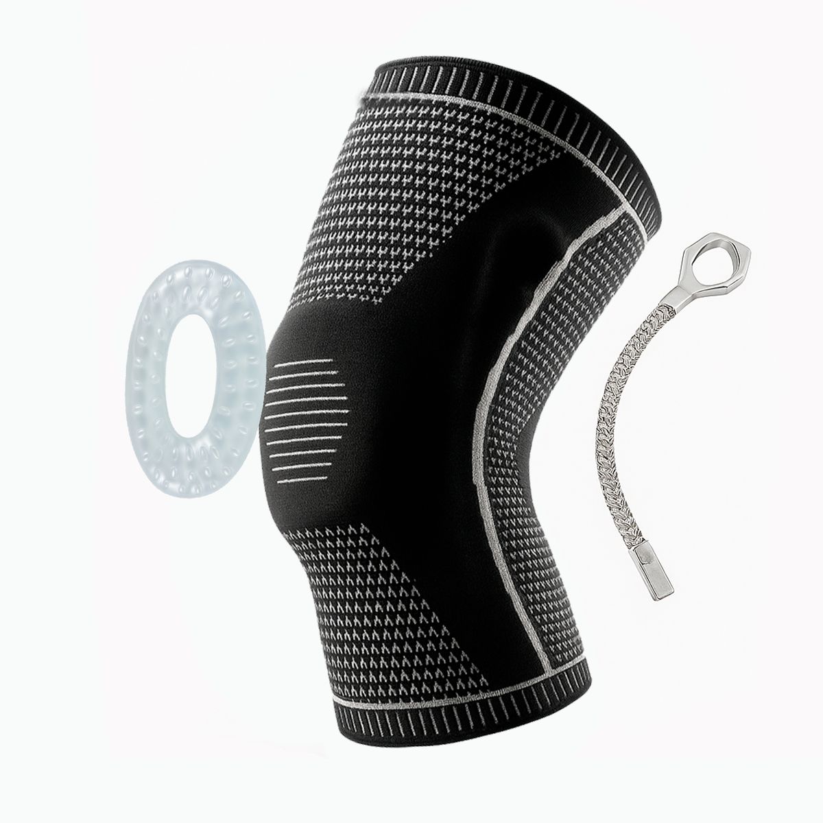 GENERICO - Rodillera Articulada Ortopedica Con Gel Y 2 Varillas TALLA M