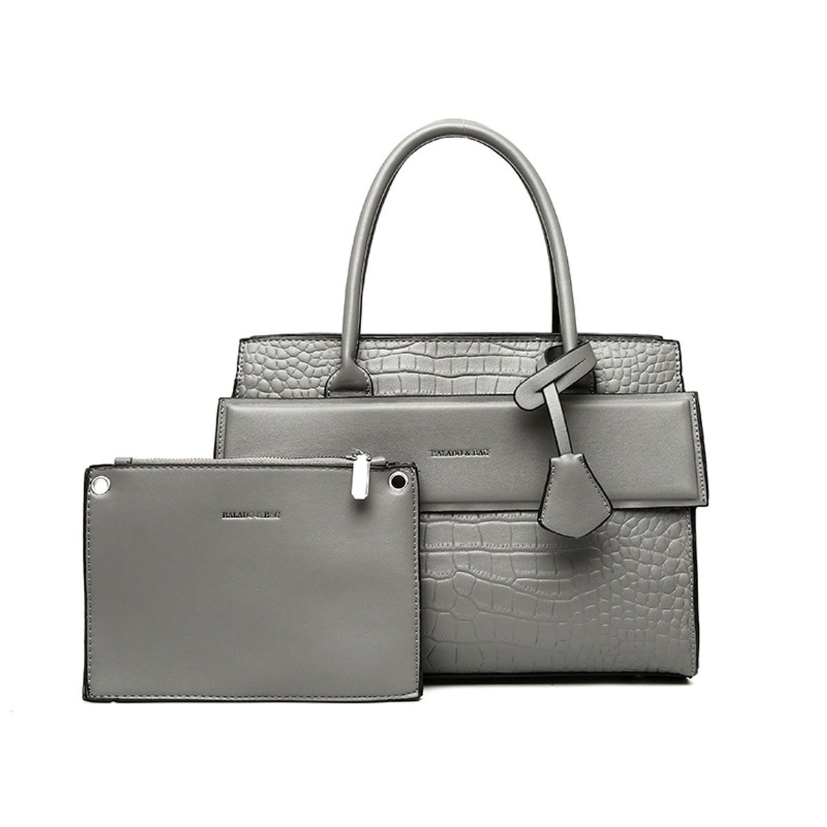 BLWOENS - Cartera de mujer -2 piezas - Gris
