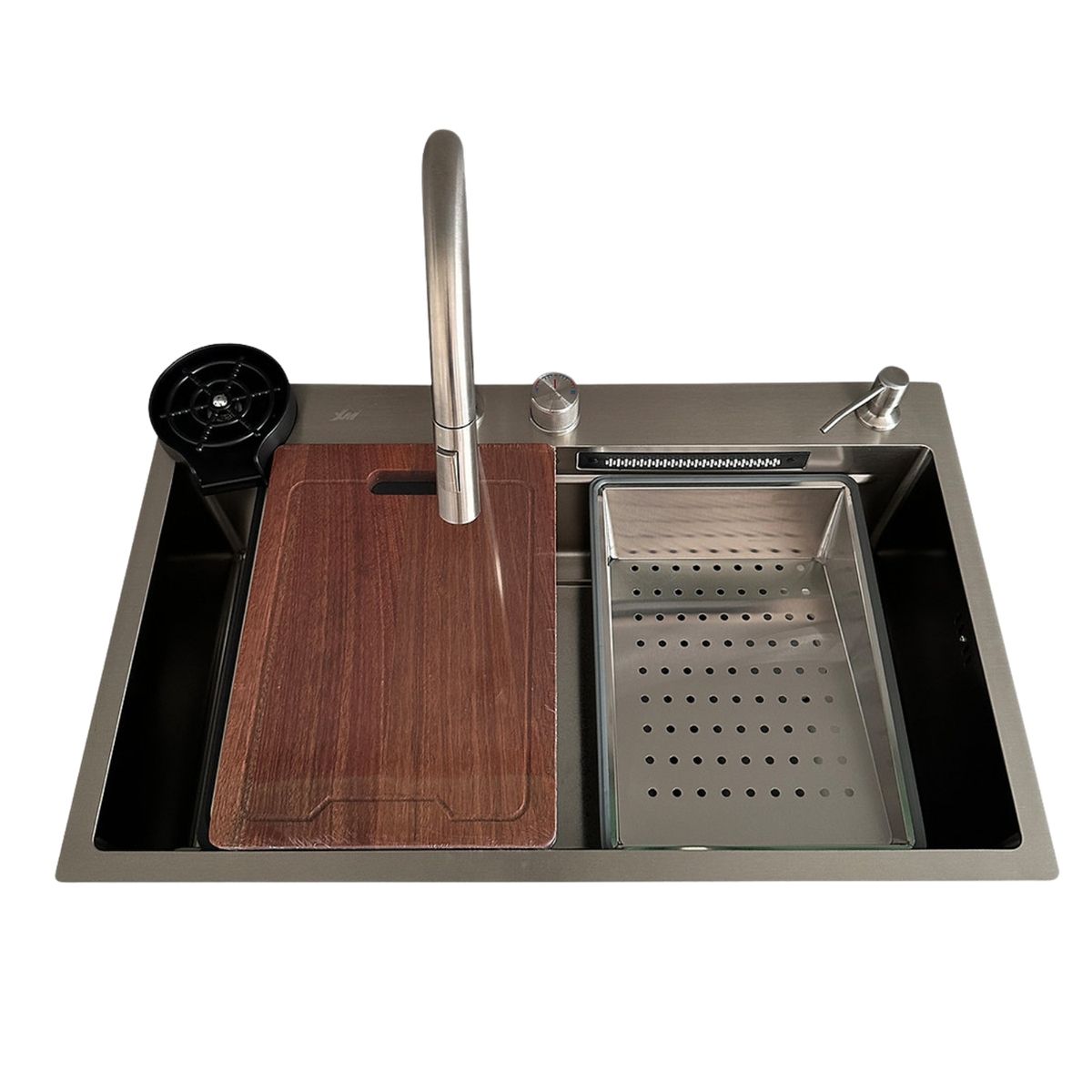 XM - Lavadero Multifuncional Lujo Acero 304 USLUX-7546 PLATEADO SATINADO