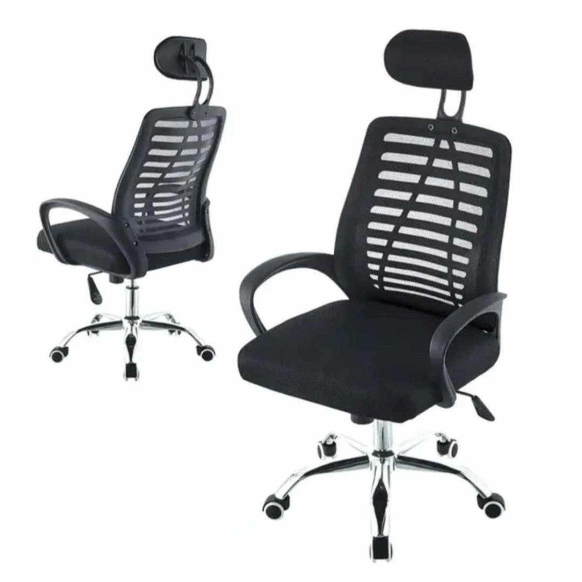 Silla de Escritorio Pack x2 Ejecutiva Negro Ergonómica Giratoria C-253, marca GENERICO - Foto Principal