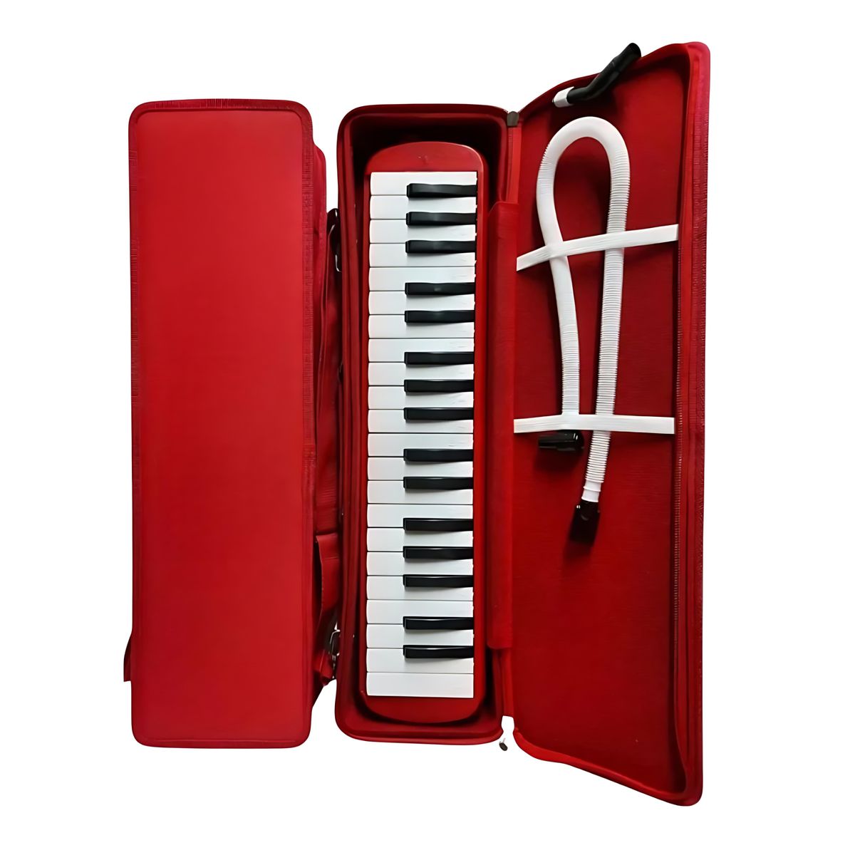 GENERICO - MELÓDICA 3 OCTAVAS 37 TECLAS CON ESTUCHE RÍGIDO ROJO