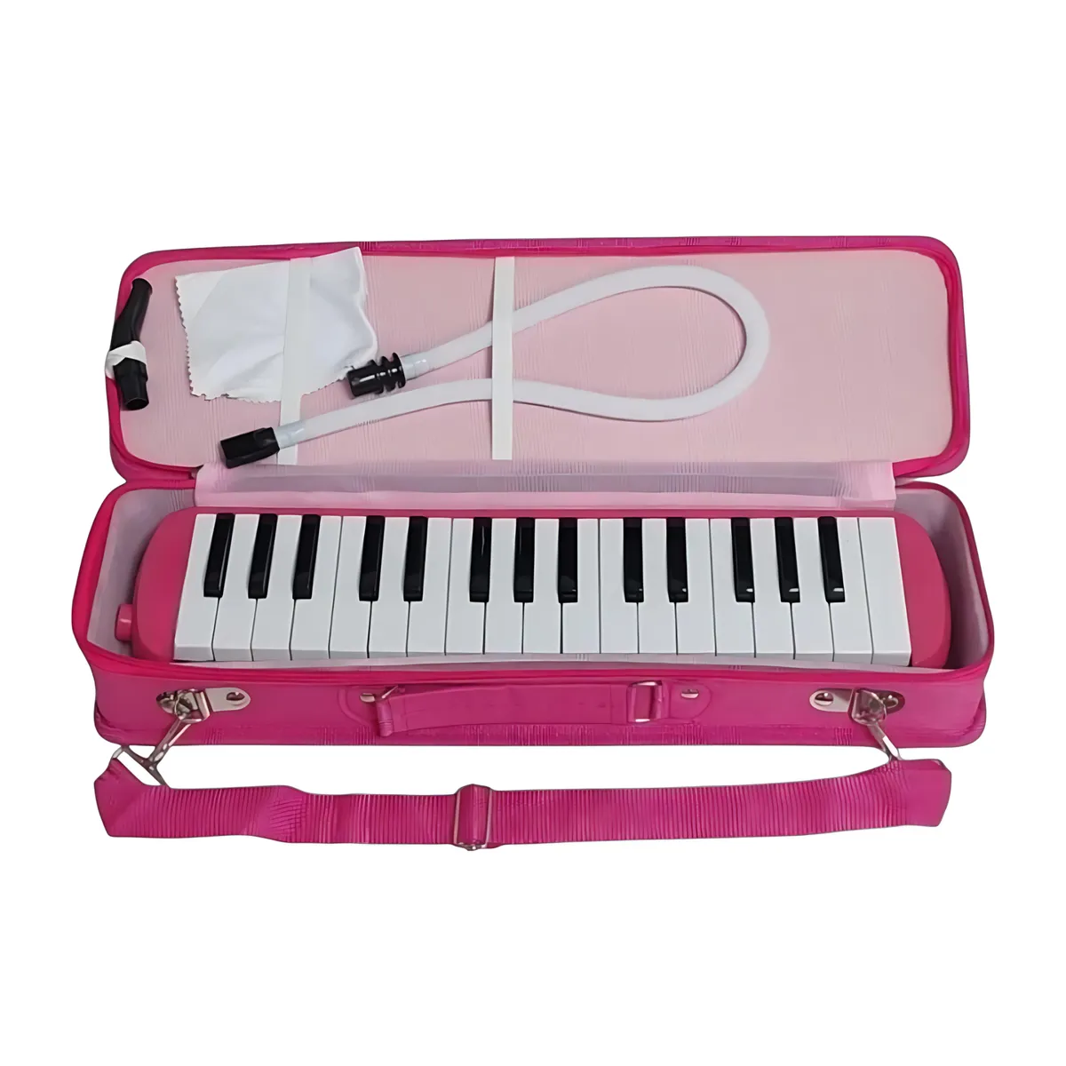 GENERICO - MELODICA 32 TECLAS CON ESTUCHE RIGIDO ROSADO