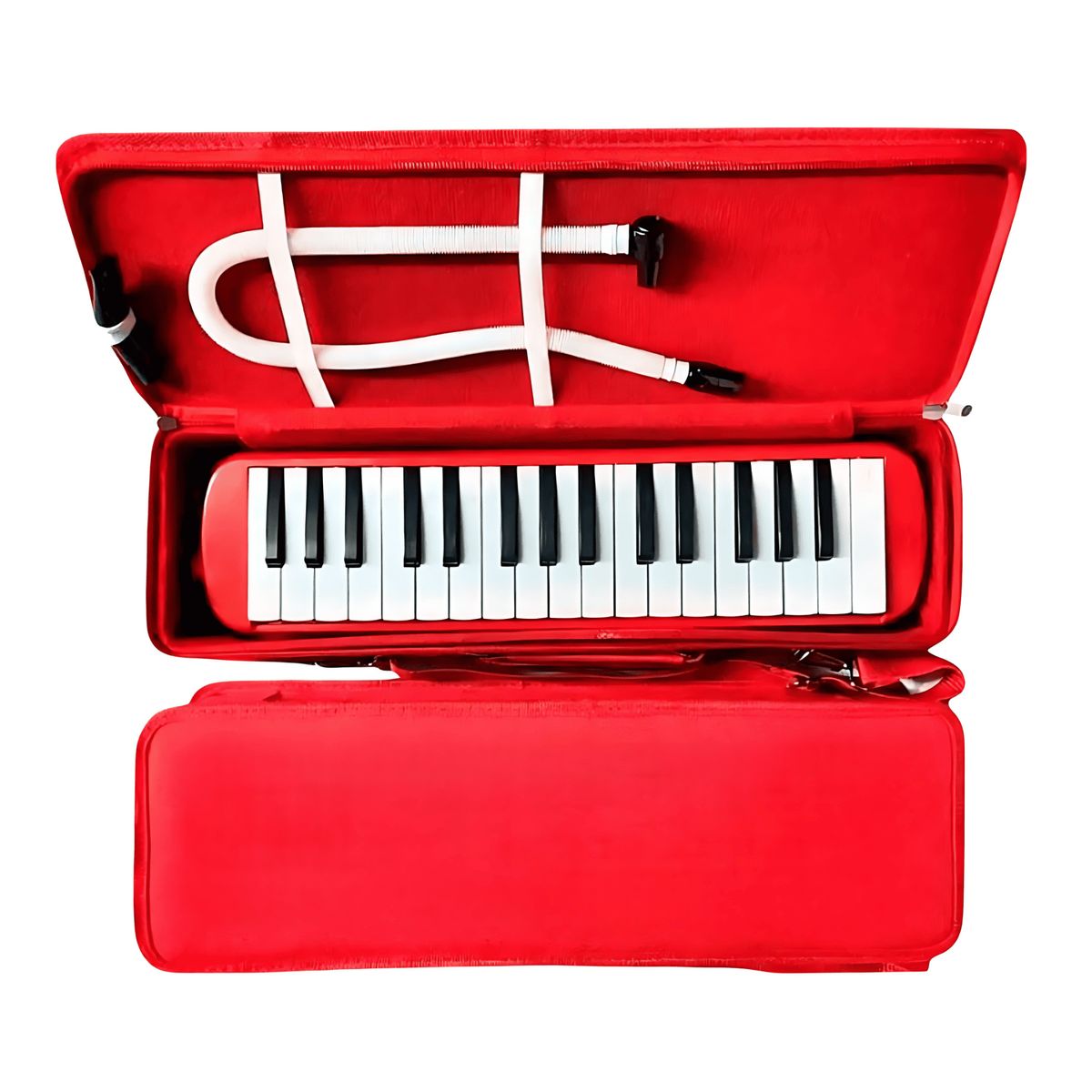 GENERICO - MELODICA 32 TECLAS CON ESTUCHE RIGIDO ROJO