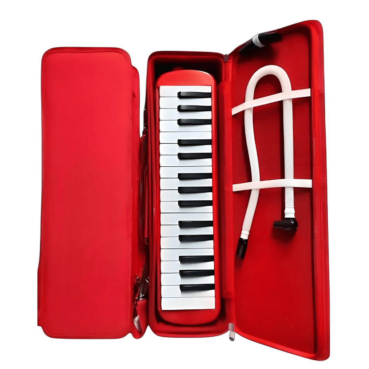 GENERICO - MELODICA 32 TECLAS CON ESTUCHE RIGIDO ROJO