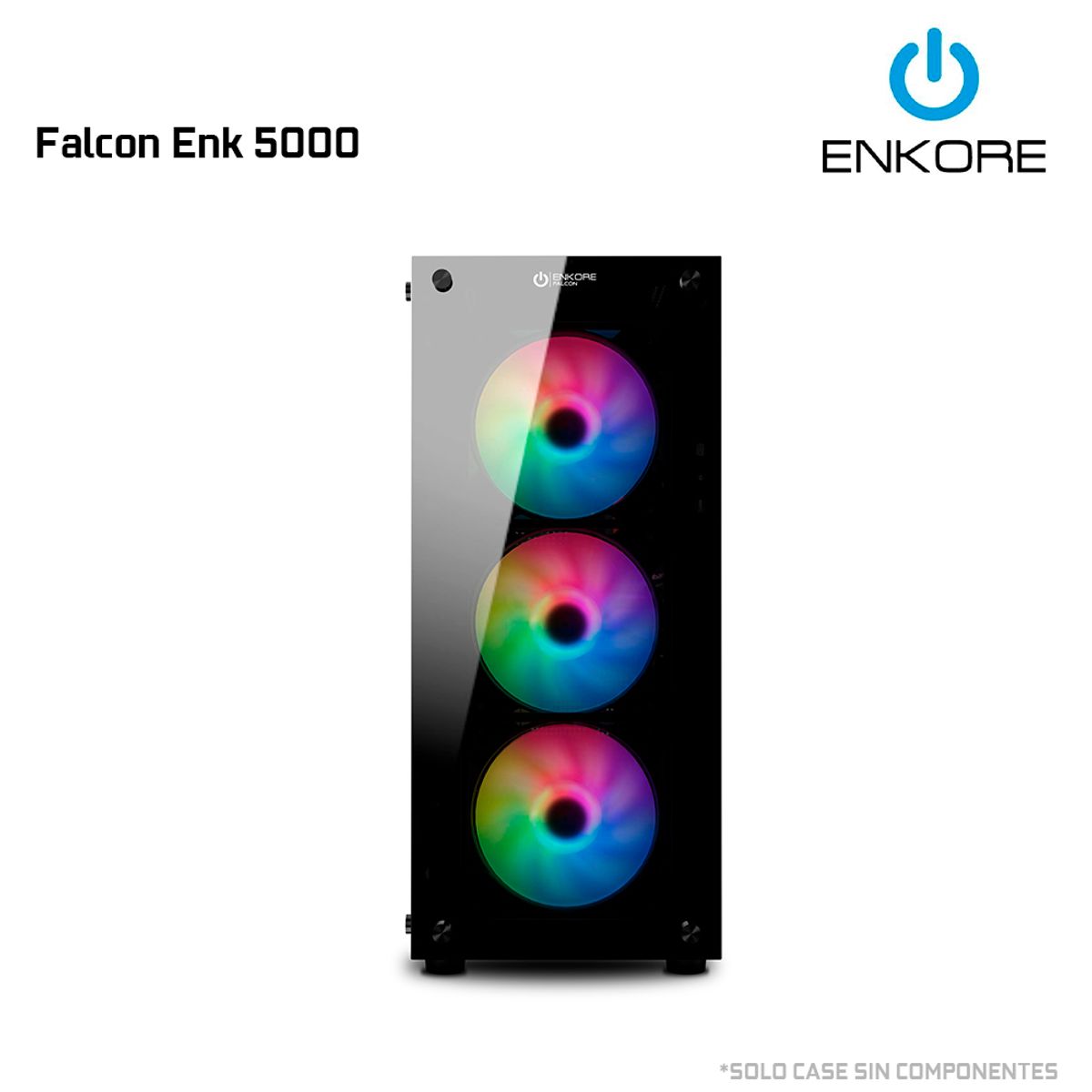 ENKORE - Case Gamer Enkore Falcon Enc 5000 Rgb 4 Fan Usb 3.0