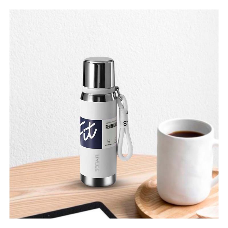 GENERICO - Pack2 Termo para Bebidas Hot 800ml Blanco Y+Regalo Agendita