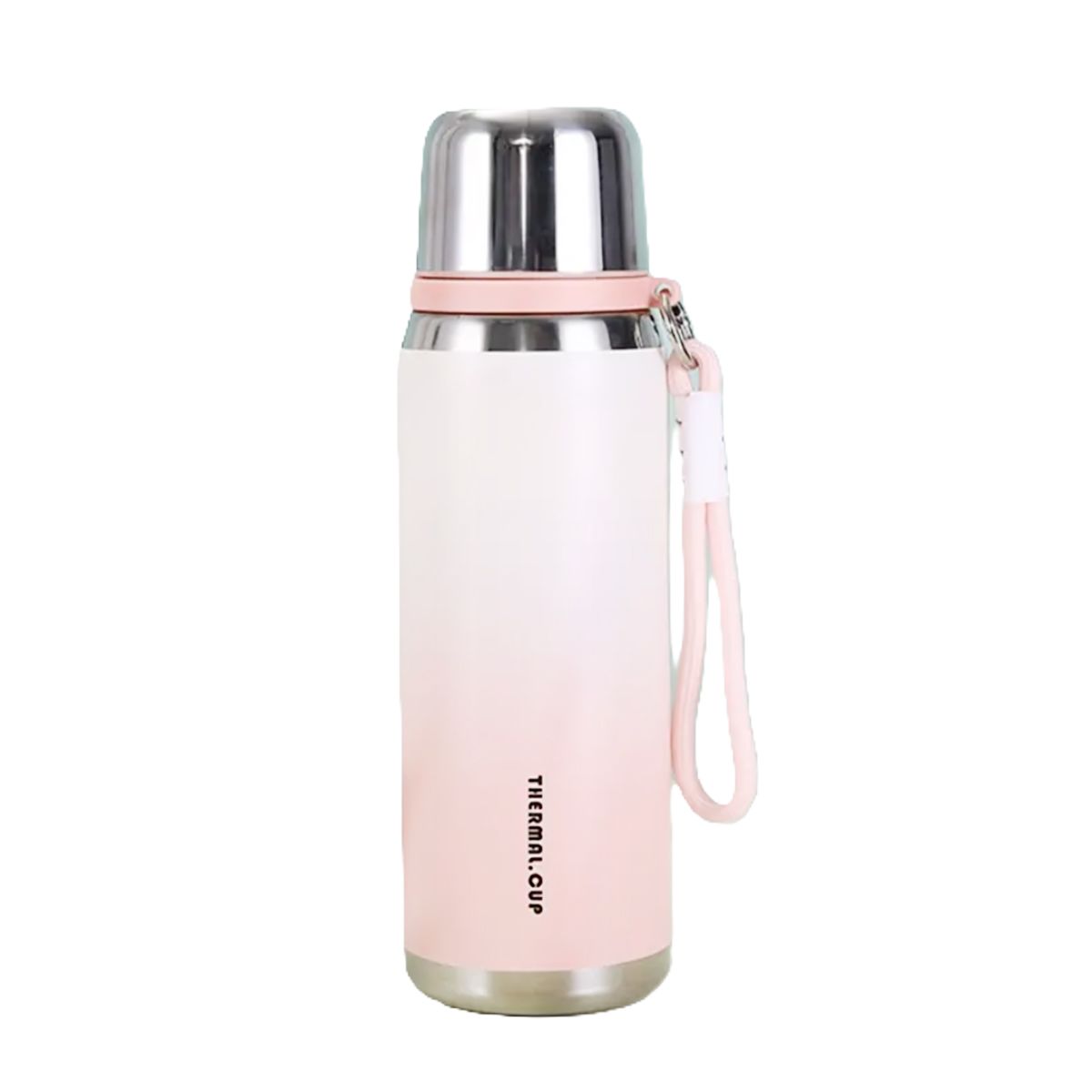 GENERICO - Termo de Acero Resistente y Portatil Fitness 800ml Rosado