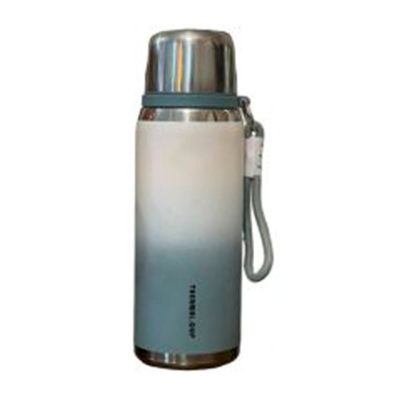 GENERICO - Termo de Acero Resistente y Portatil Fitness 800ml Azul