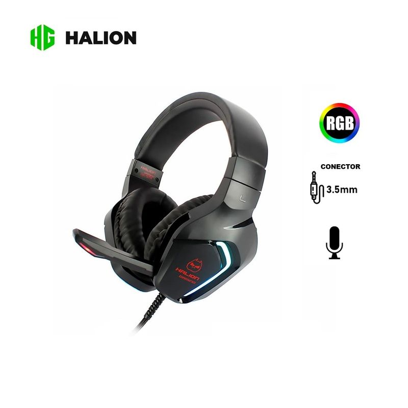 HALION - AUDIFONO GAMER HALION HA-S7R RGB CONECTOR 35MM