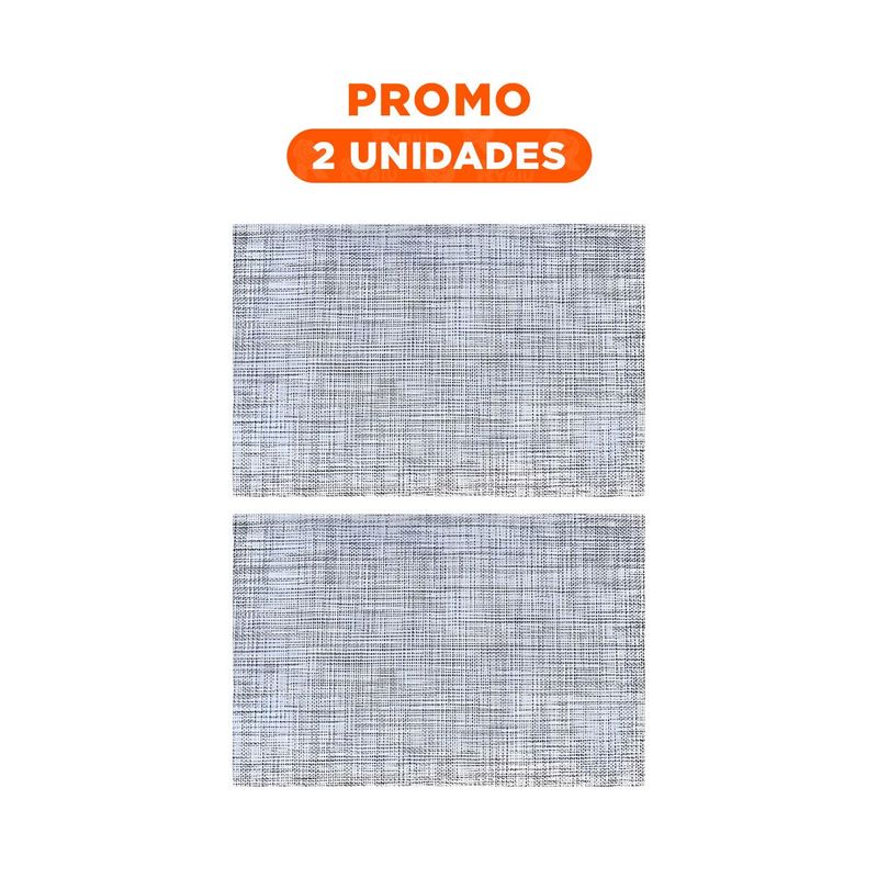 RYBIU IMPORT - Pack2 Individuales Mesa Rectangular para Comedor en Plomo