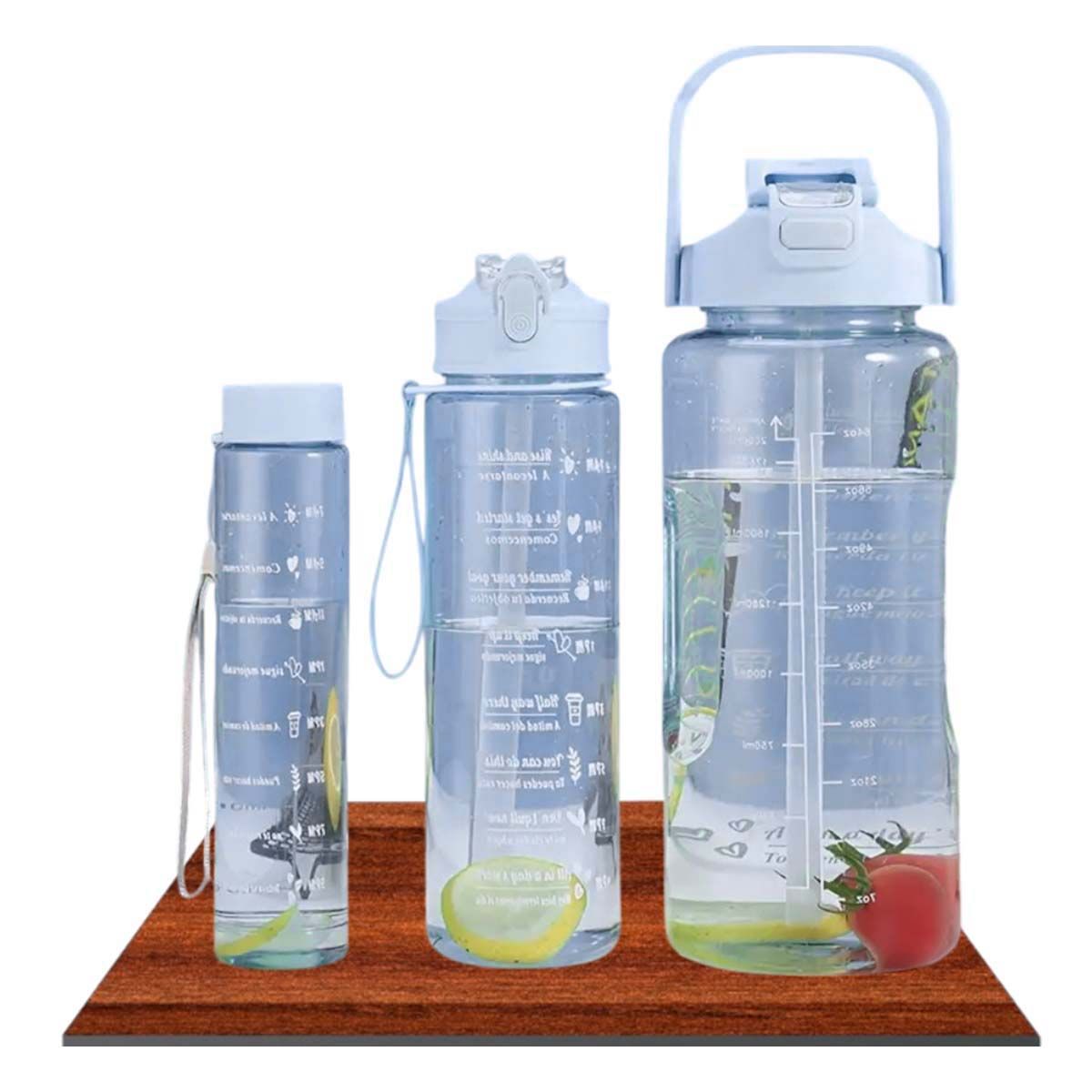 GENERICO - Pack12 Botella Set con Diseño Moderno Azul