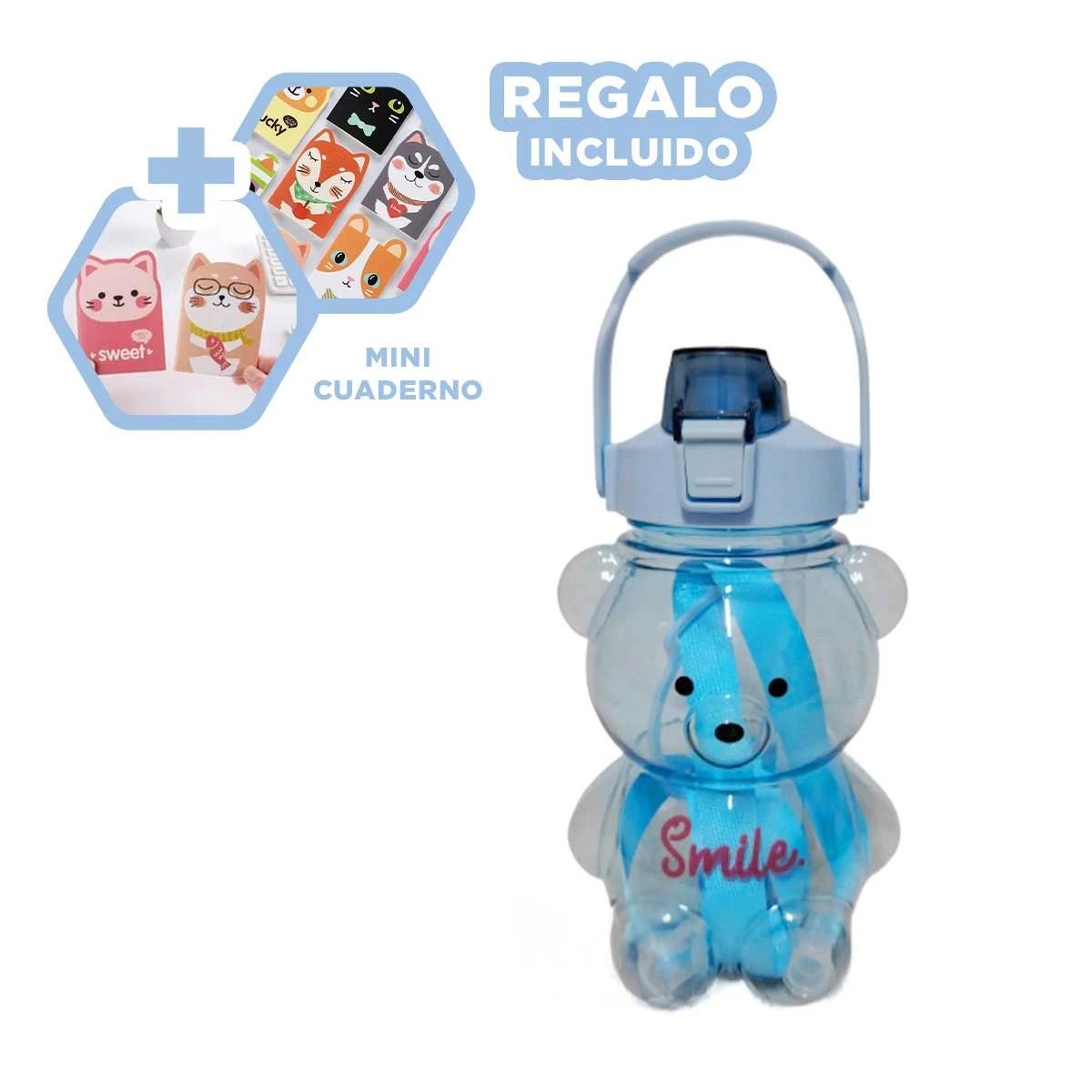 GENERICO - Tomatodo Infantil para Colegio Azul Y+Regalo Agendita