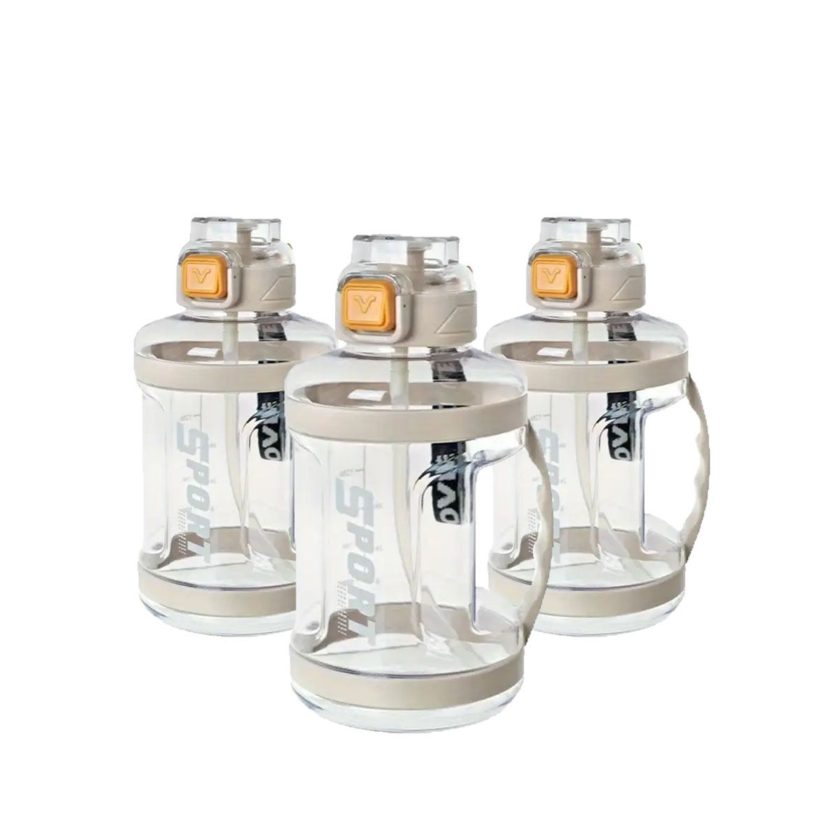 GENERICO - Tomatodo de Liquidos con Tapa con Seguro Blanco