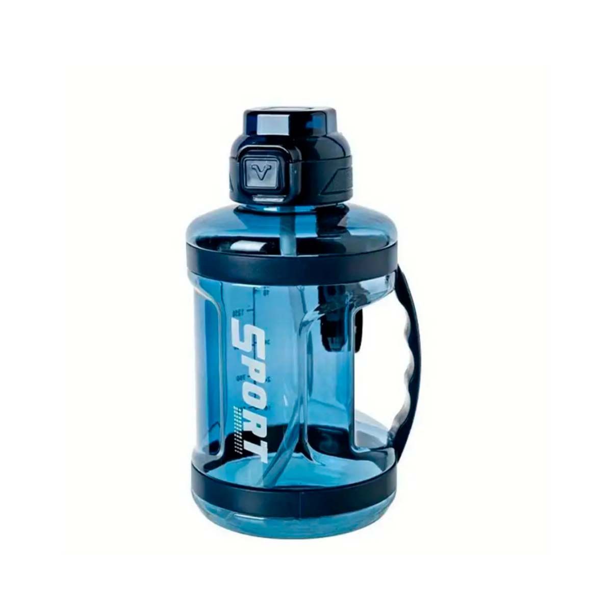 GENERICO - Tomatodo de Liquidos con Tapa con Seguro Azul