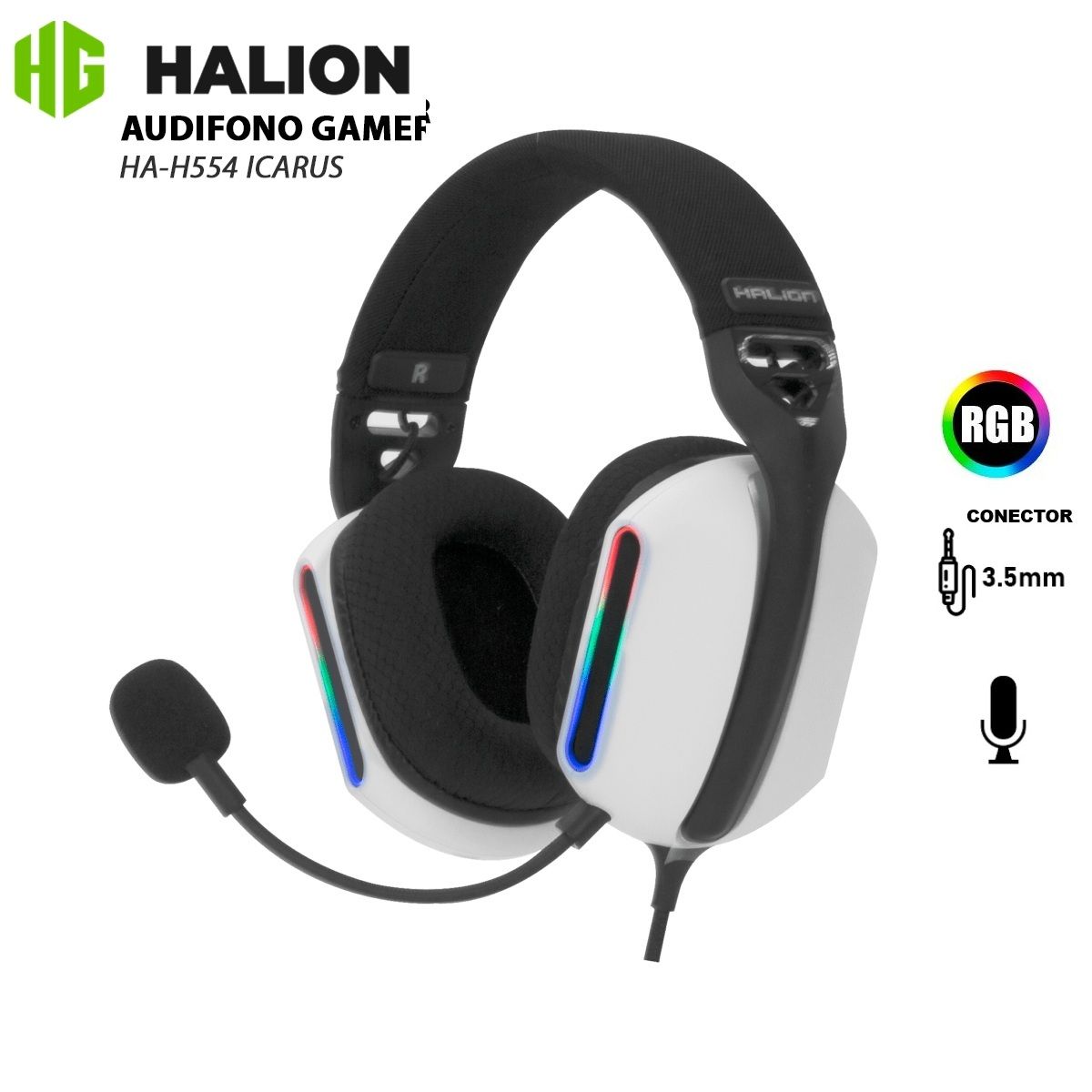 HALION - AUDIFONO GAMER HALION ICARUS HA-H554 RGB USB