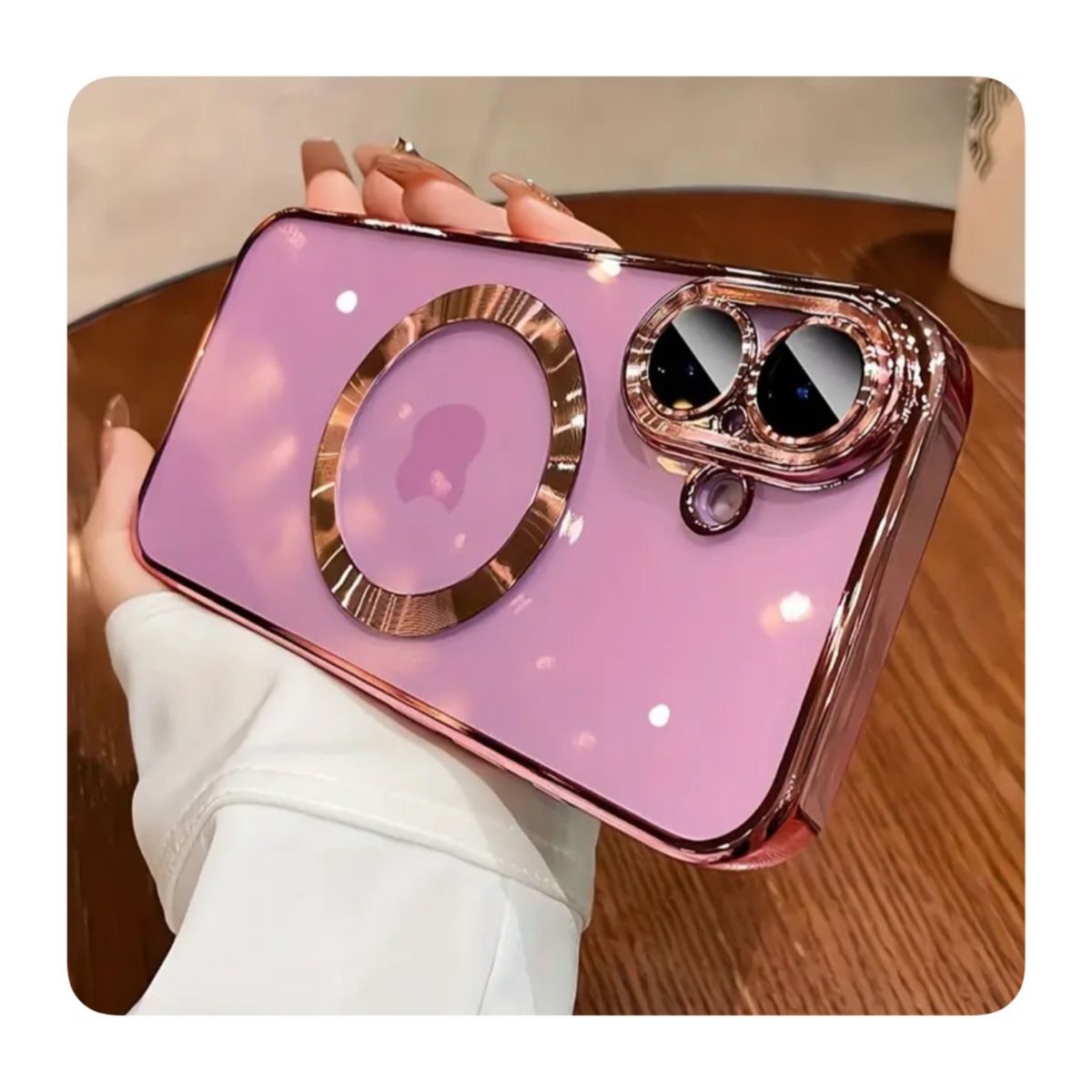 GENERICO - Case MagSafe Palo Rosa - iPhone 16