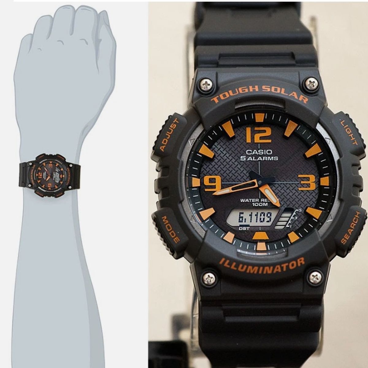 CASIO - Reloj Casio Digital Hombre AQ-S810W-8A