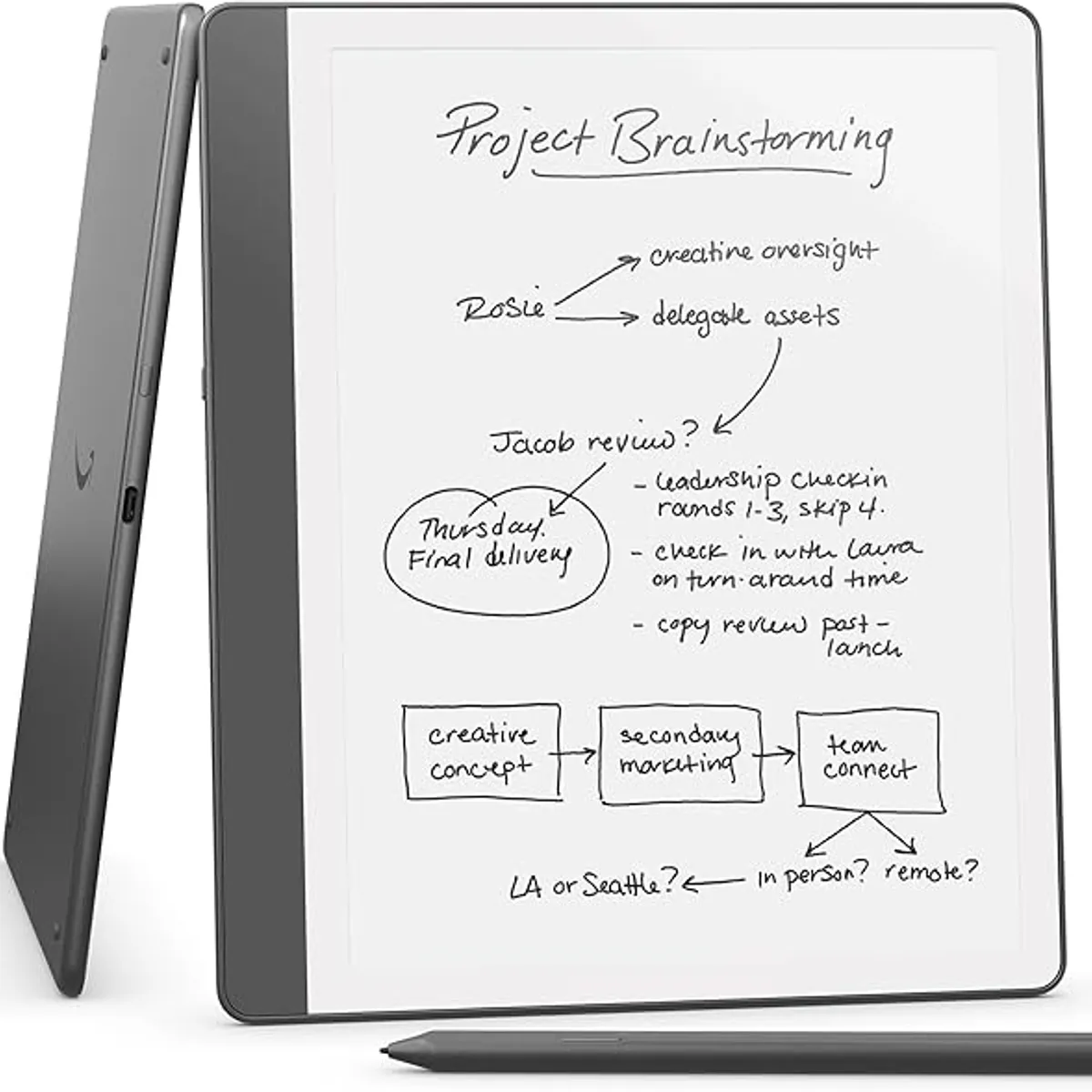 AMAZON - Amazon Kindle Scribe 2024 Edition Premium Pen 64GB - Tungsten