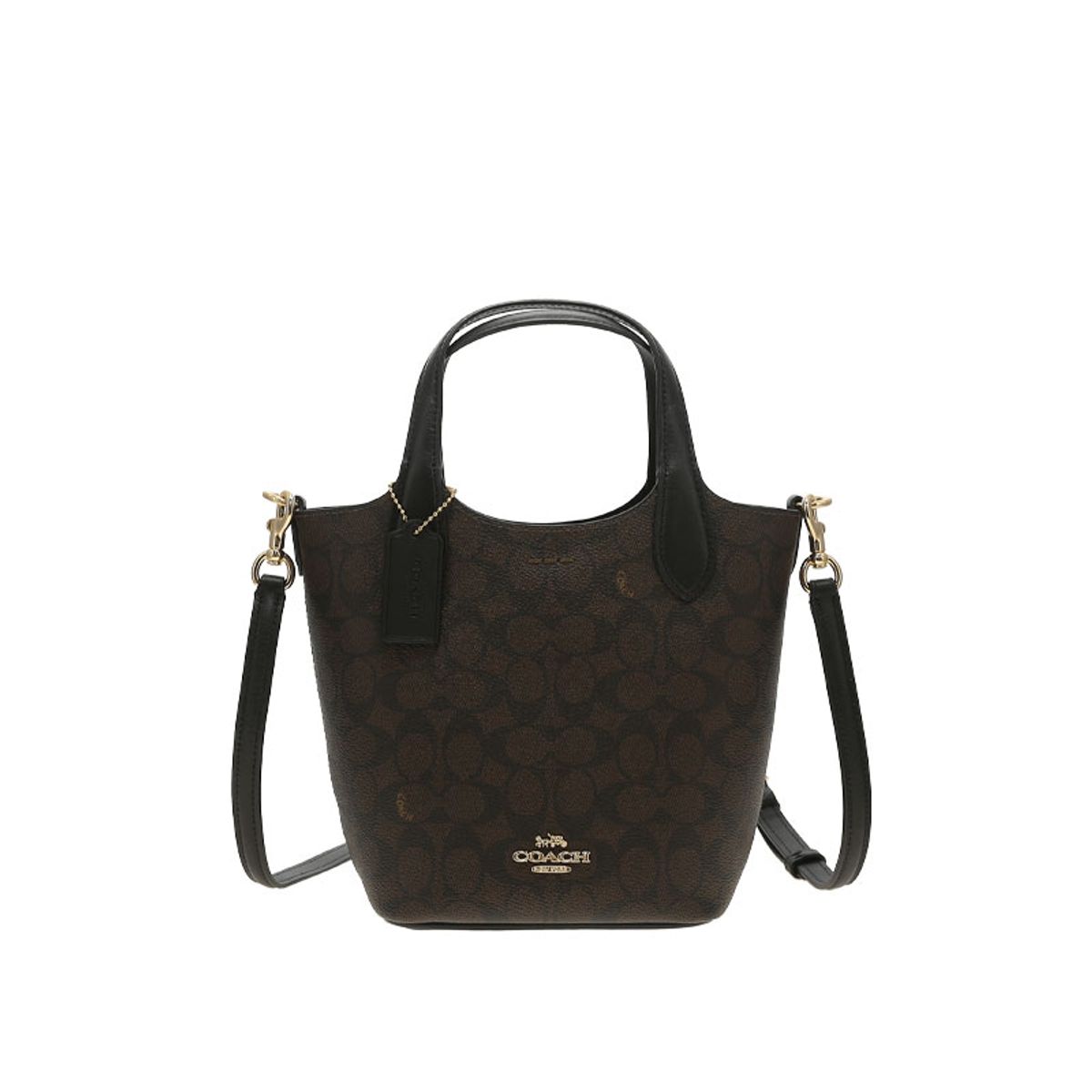 COACH - COACH Tote Bag Hanna Bucket Bag In Signature Canvas CAF16