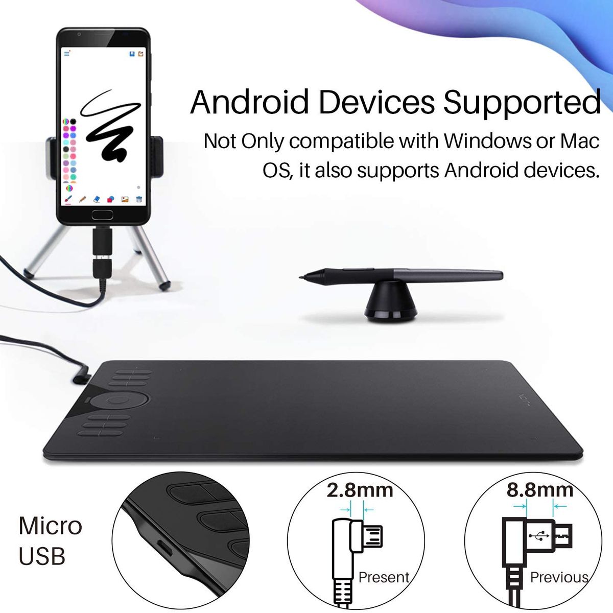 HUION - Tableta Profesional Huion Inspiroy H950P Área Grande y Función OTG