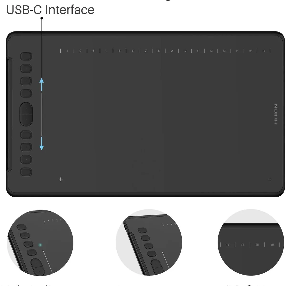 HUION - HUION Inspiroy H1161 Tableta Grafica