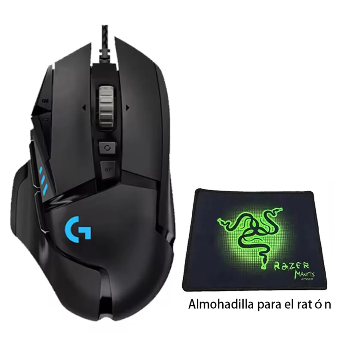 LOGITECH - Mouse Gamer Logitech G502 Hero Gaming 16KDPI 11 Botones Y Mousepad