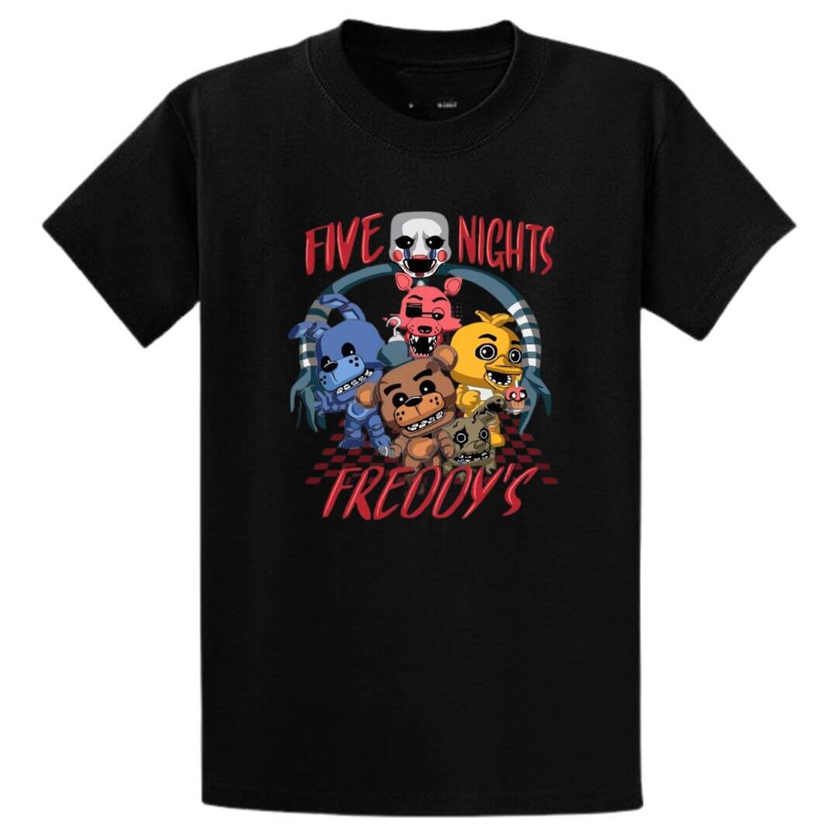 GENERICO - Polo Algodon FNAF Five Nights At Freddy - Tallas desde 6 hasta  XL