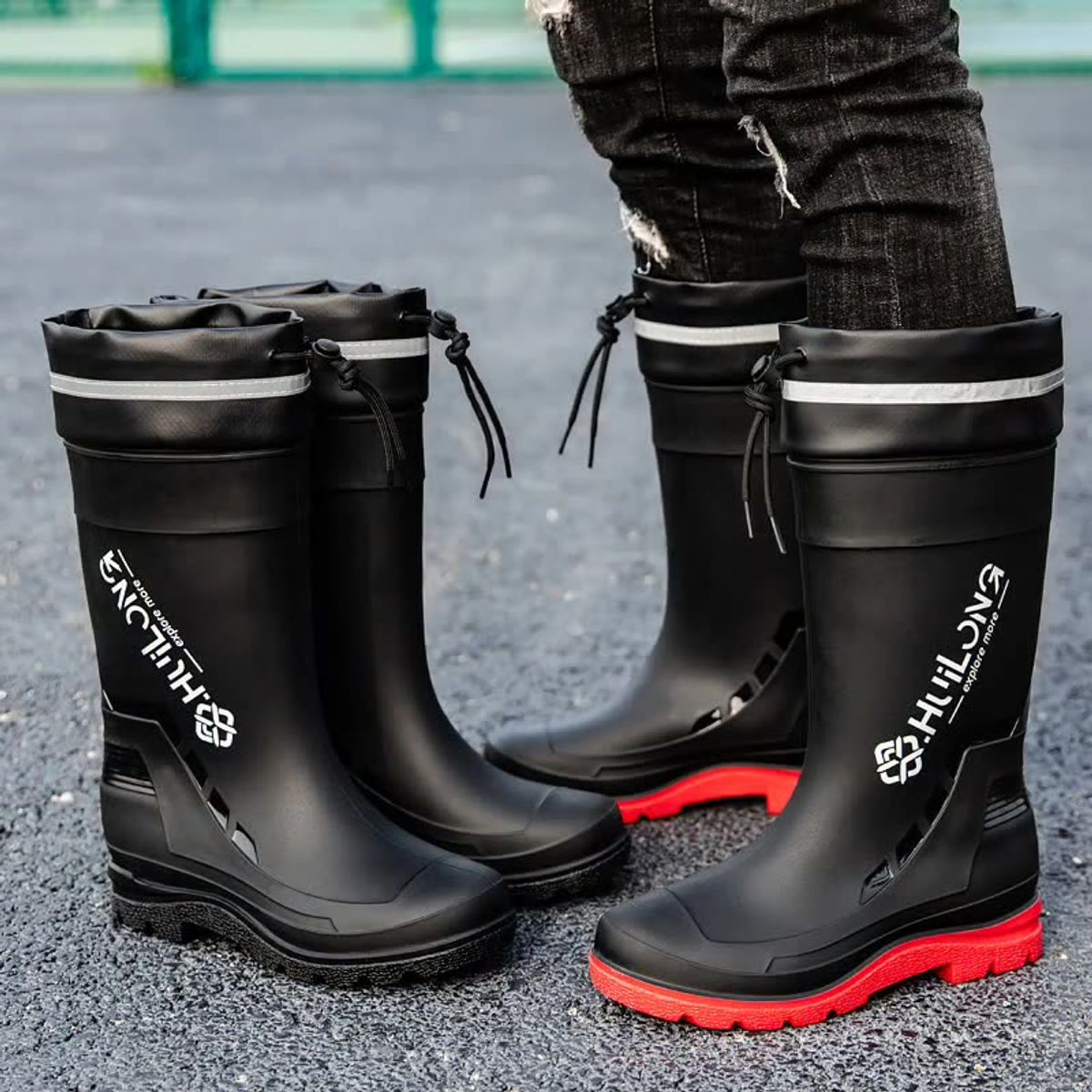 TIOZONEY - Bota de Agua Hombre