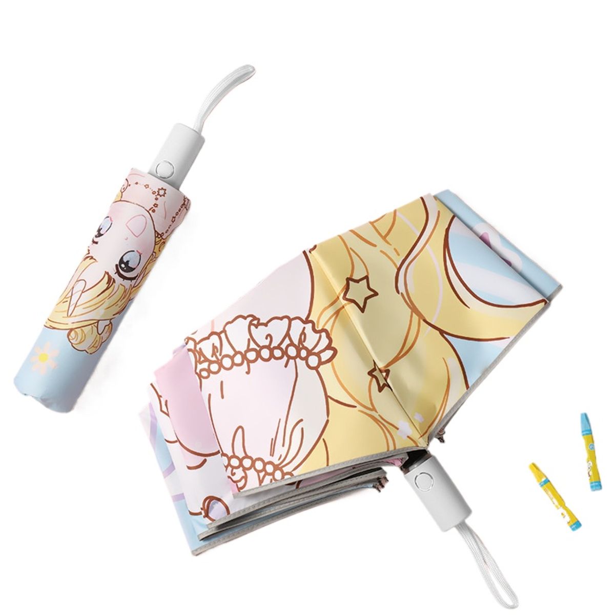 TIOZONEY - Paraguas para niños totalmente automáticos