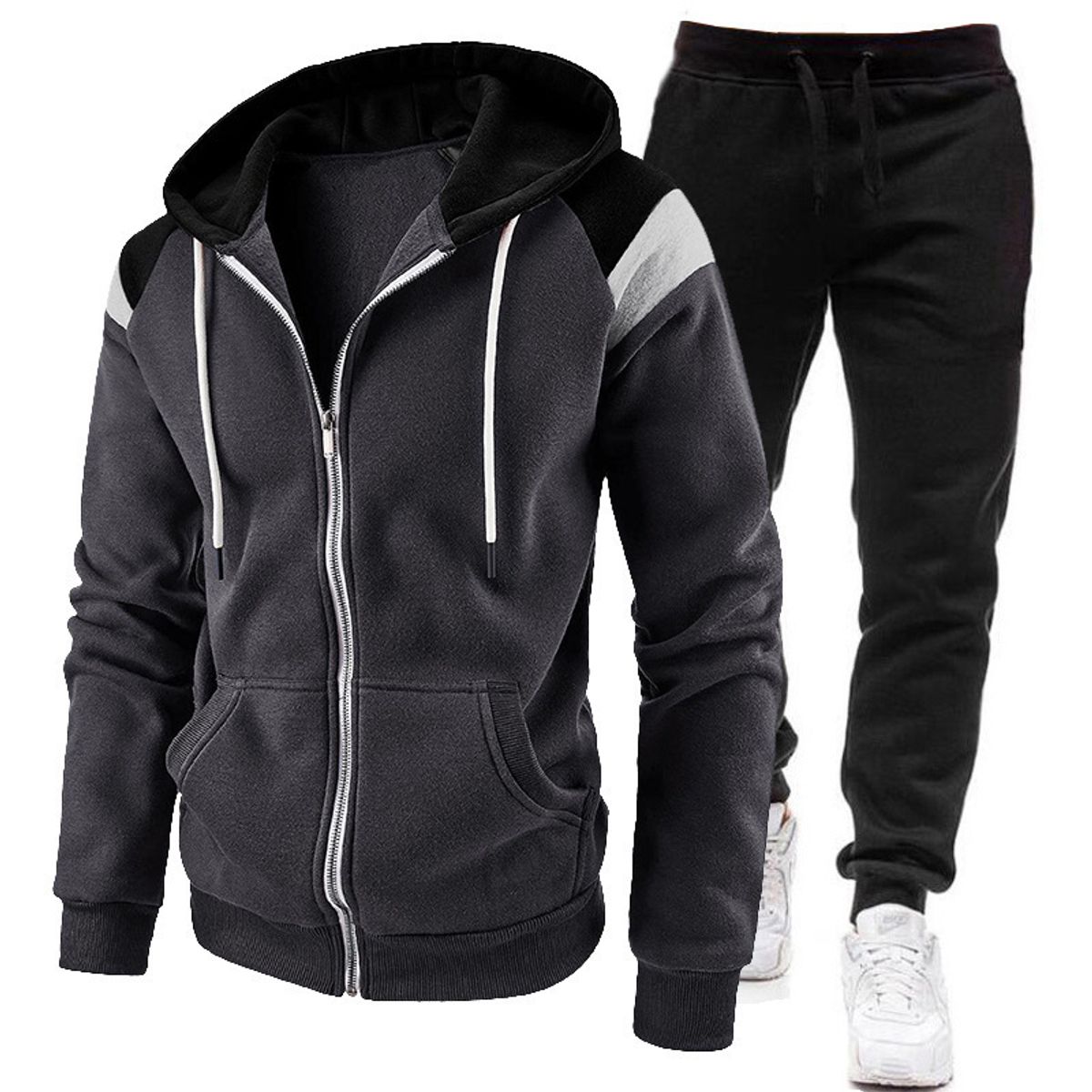 TIOZONEY - 2pcs Traje de invierno para hombres