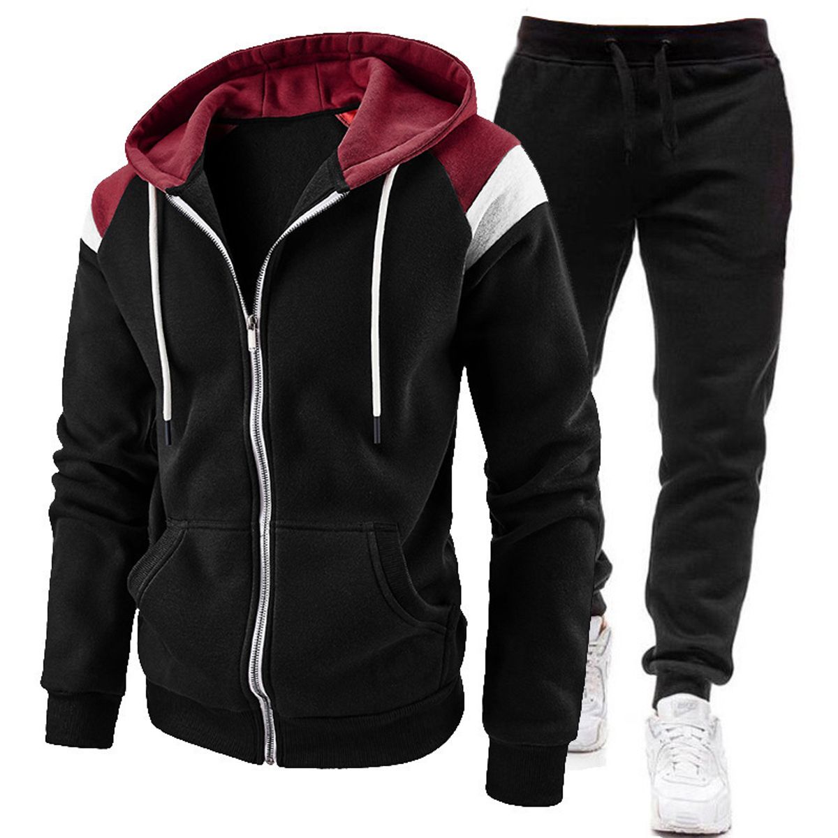 TIOZONEY - 2pcs Traje de invierno para hombres