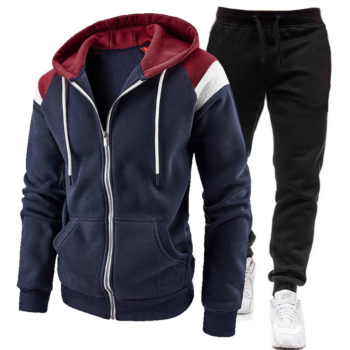 TIOZONEY - 2pcs Traje de invierno para hombres