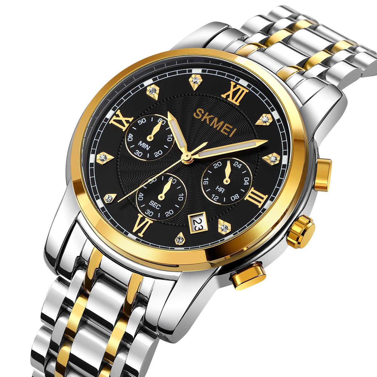 Skmei - Reloj Skmei 1904T Plateado Cronómetro para Caballero