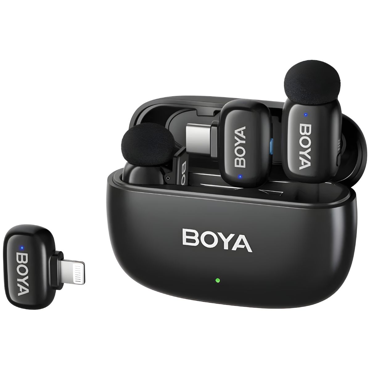 BOYA - BOYA Mini-12 Micrófono Inalámbrico USB-C Lightning Para iPhone Android