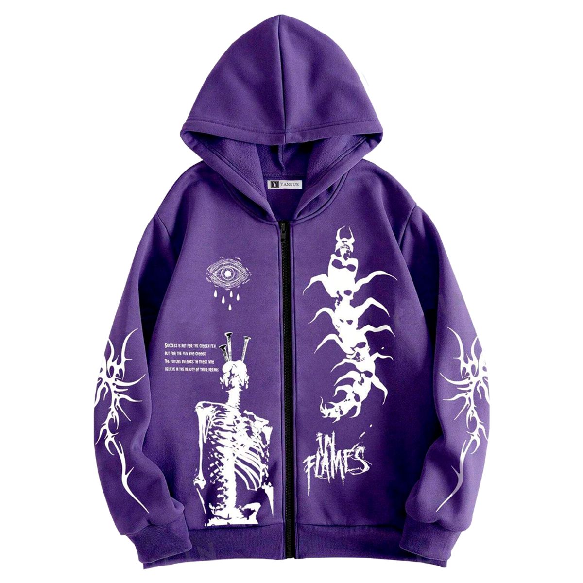 YANSUS - Polera Hombre Yansus Estampado Flames