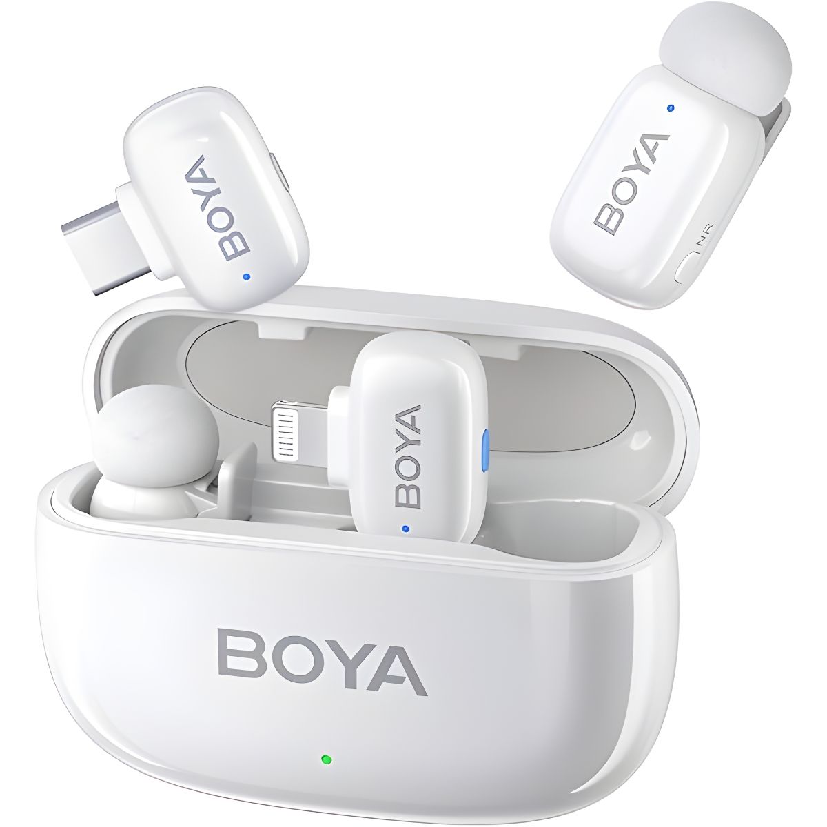 BOYA - BOYA Mini-13 Micrófono Inalámbrico USB-C Lightning Blanco Para iPhone