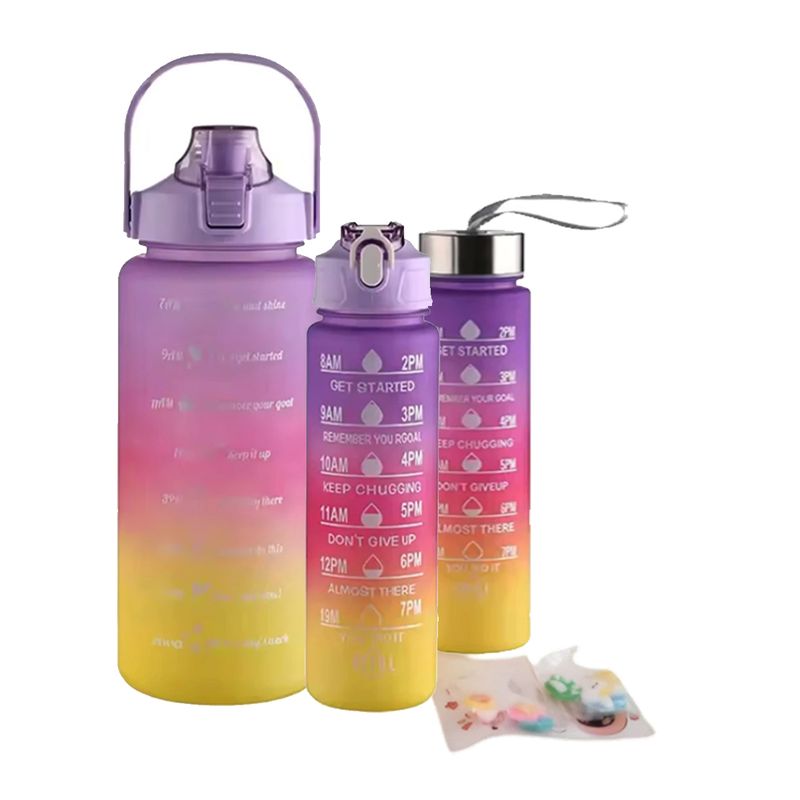 GENERICO - Tomatodo Trio de Alta Capacidad 2L 1L y 300ml Morado