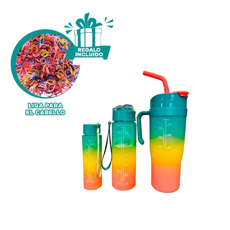 GENERICO - Pack6 Tomatodo Set 3 con Figuritas en Verd Y+Ligas de Regalo