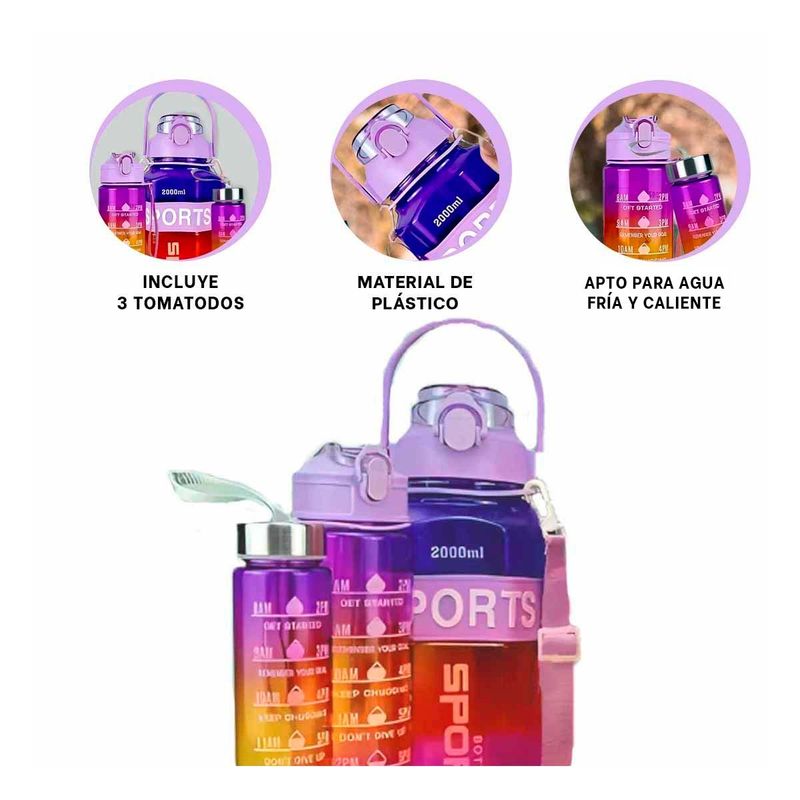 GENERICO - Pack2 Tomatodo Pack Tres Yoga Lila Y+Banderitas Adhesivas