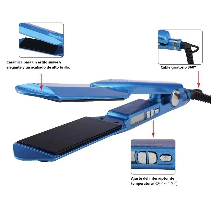 GENERICO - Plancha De Cabello de Cerámica - 5cm grosor