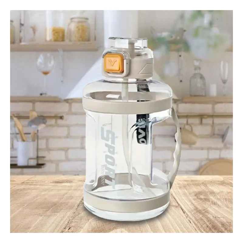 GENERICO - Pack4 Bidon para Entrenar al Gym Blanco Y+Papel de Regalo