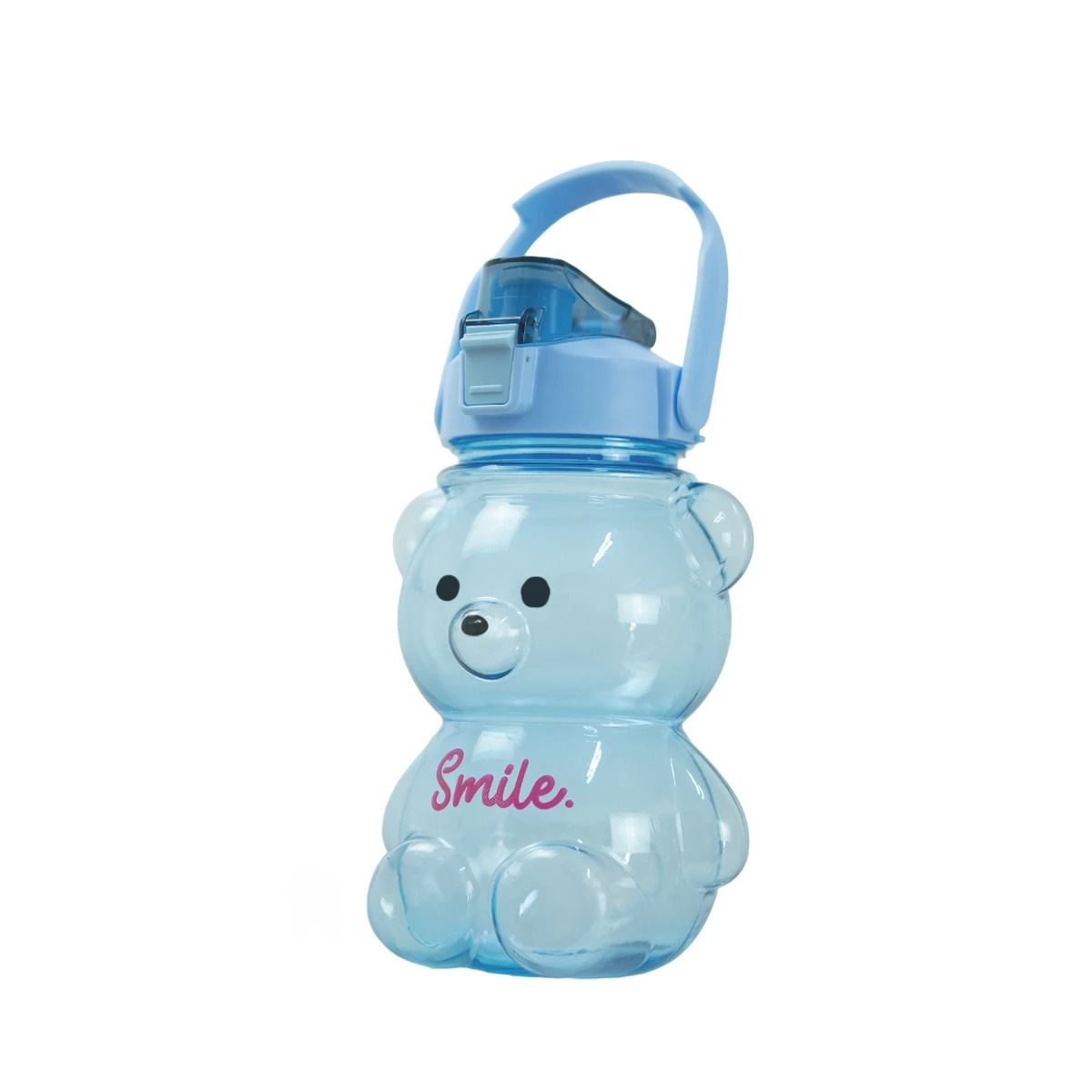 GENERICO - Pack4 Botella con Sorbete Divertida Infantil en Azul