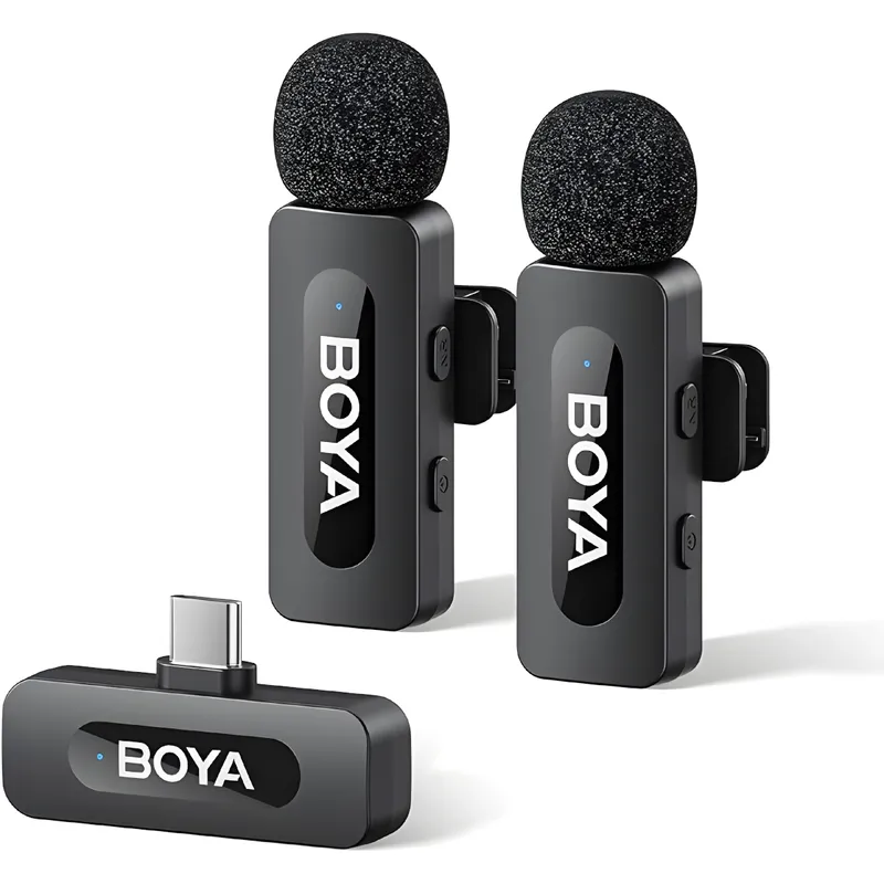 BOYA - BOYA BY-V20 V2 Micrófono Inalámbrico USB-C Para Android Grabación Móvil