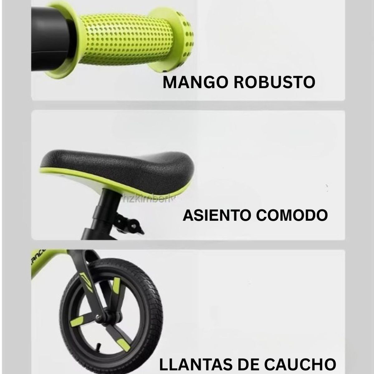 GENERICO - Bicicleta Premium Balance Flash Para Niños Color Negro 6 + Inflador