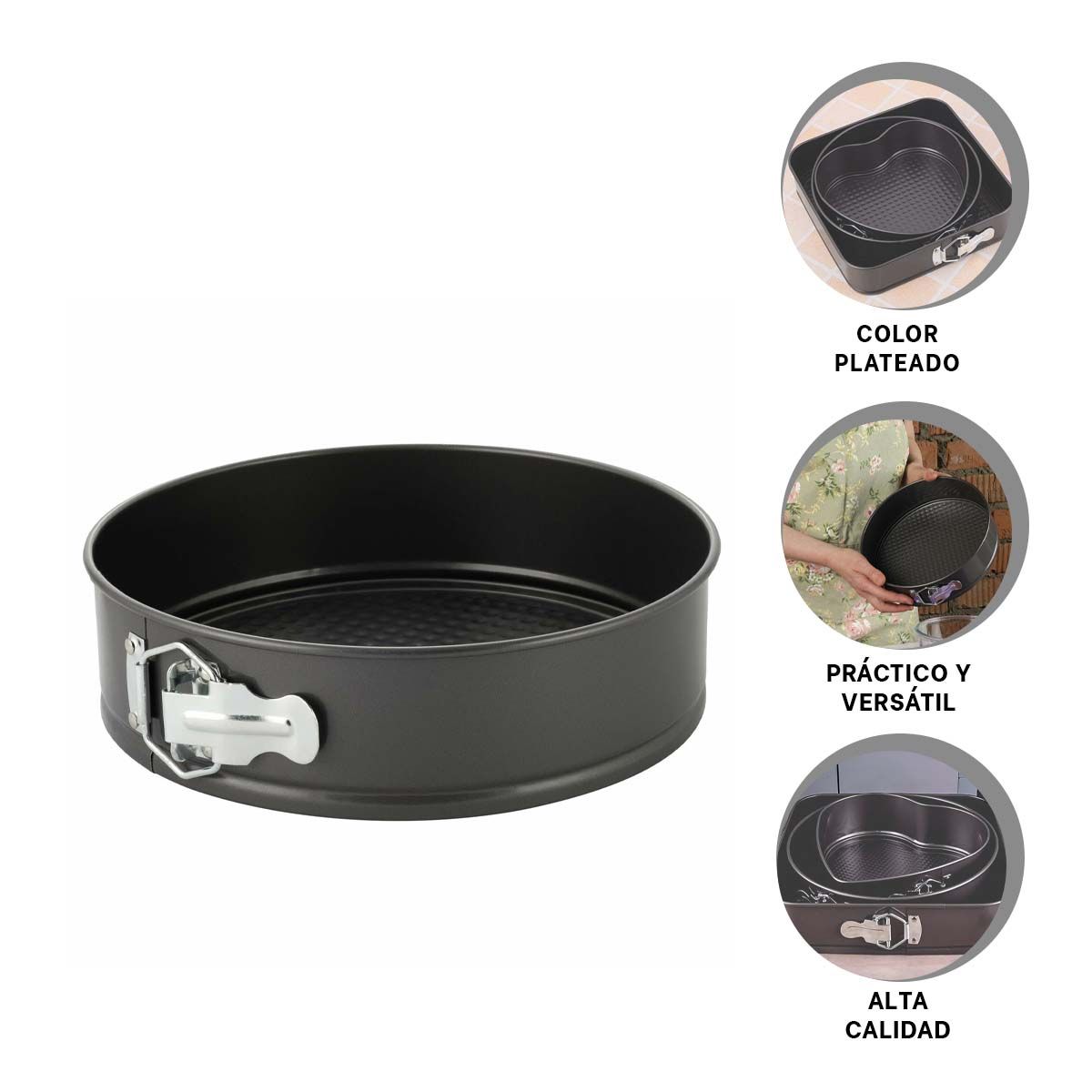 GENERICO - Pack2 Moldes para Hornear Plateado Y+Regalo Stickers