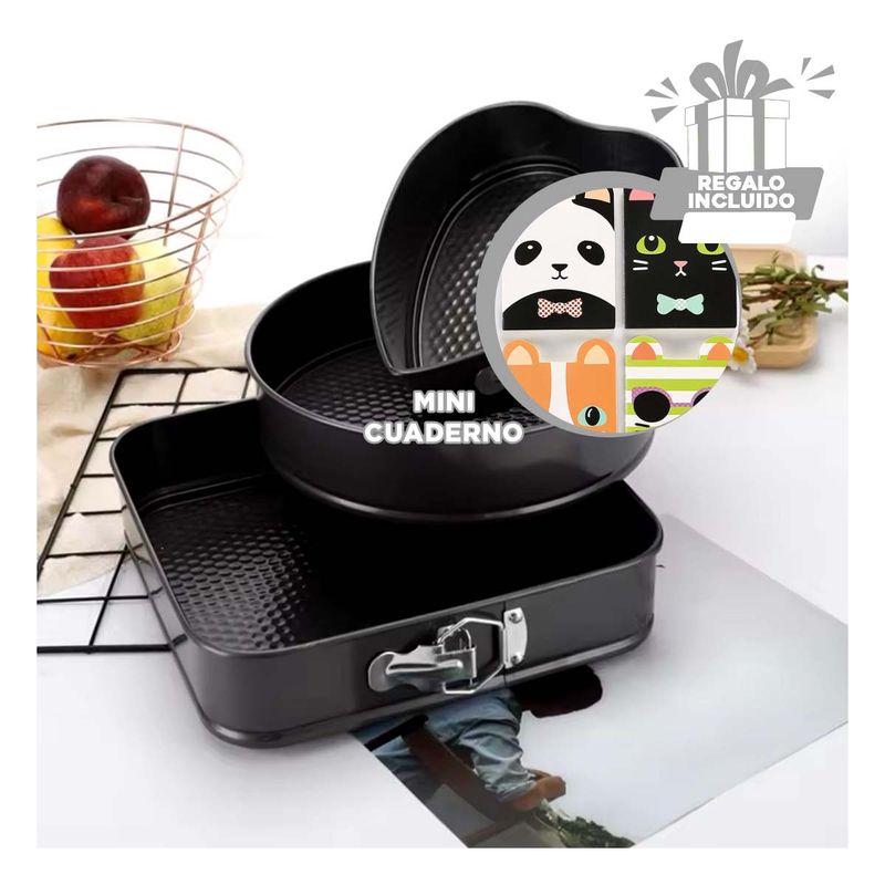 GENERICO - Pack12 Set de Honear Reposteria Plateado Y+Regalo Agendita